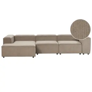 Right-Hand Corner Sofa ARDAL Taupe Right Hand