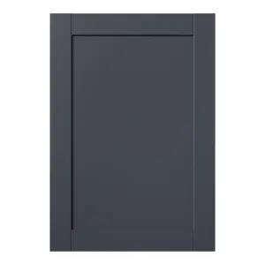 GoodHome Ashmead Matt midnight blue Shaker Highline Cabinet door (W)500mm (H)715mm (T)16mm