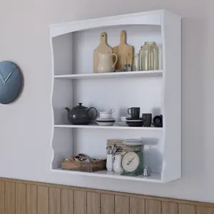 Cavazos 3 Piece Tiered Shelf White