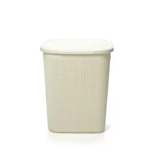 Plastic Laundry Sorter White