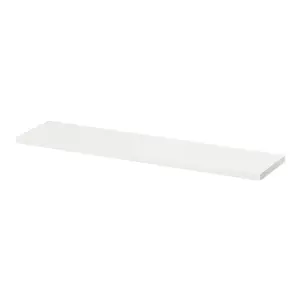 GoodHome Rigga White Rectangular Floating shelf (L)80cm x (D)19cm