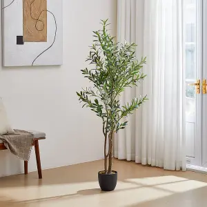 165cm H Artificial Olive Tree Decorative Plant in Planter Suitable for Home Office Living Room