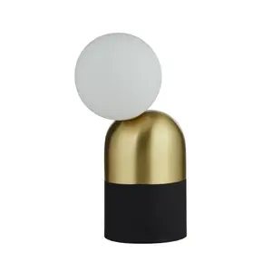 Lighting Collection Melford Gold& Black Table Lamp