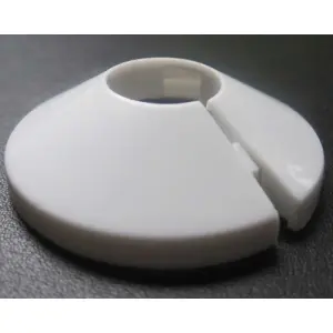 Wirquin 2 x 15mm Pipe Cover Collar White PVC Plastic Radiator Pipe Hole Rose