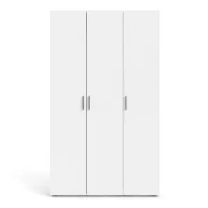 Pepe Wardrobe with 3 doors in White