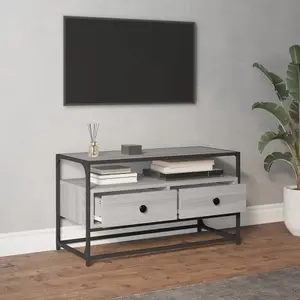 Berkfield TV Cabinet Grey Sonoma 80x35x45 cm Engineered Wood