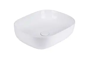 Countertop Basin Sink Oval 490mm X 395mm White Ceramic 49cm Sit On Quality Bathroom UP (Only Basin Included)