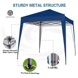 MCC Direct 2X2 Pop up Blue Gazebo with Sides