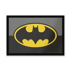 Official Batman Core Batman Logo Entrance Mat 40cm x 60cm dimension, Durable, Indoor Only