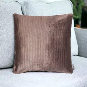 Aubergine Metallic Filled Decorative Throw Scatter Cushion - 45 x 45cm - Pack of 2