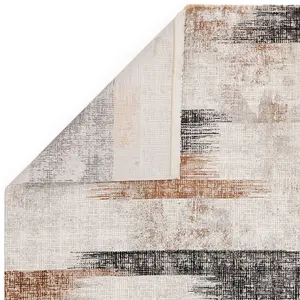 Terracotta Abstract Luxurious Modern Easy To Clean Rug For Living Room Bedroom & Dining Room-200cm X 290cm