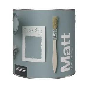 Rust-Oleum Washable Matt Wall Paint - Mineral Grey 2.5L