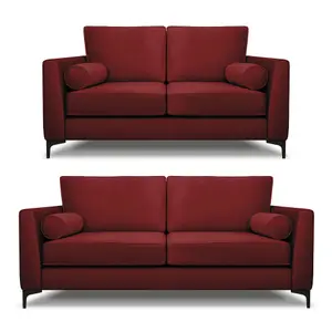 Modern Home Zara 3+2 Seater Sofa Set Oxblood