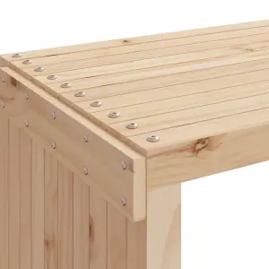 Berkfield Garden Bench Extendable 212.5x40.5x45 cm Solid Wood Pine