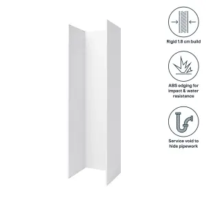 GoodHome Caraway Tall Appliance & larder End panel (H)2190mm (W)600mm, Pack of 2