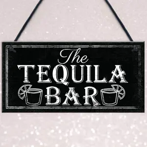 Red Ocean The Tequila Bar Garden Home Bar Shed Pub Vodka Shabby Chic Drink Plaque Friendship Gifts