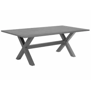 Garden Table Metal Grey CASCAIS