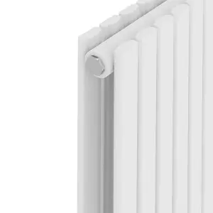 Rinse Bathrooms Vertical Radiators 1600x408mm Flat Panel Column Designer Radiator White Double Radiators Central Heating