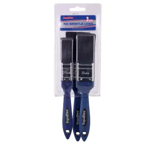 SupaDec Paint Brush Set (Pack of 3) Blue (One Size)