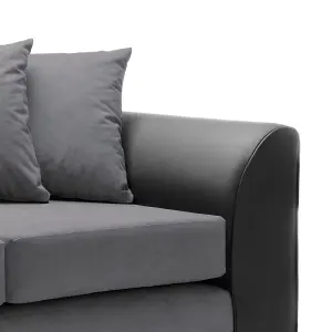 Dylan 3 Seater Sofa in Dark Grey