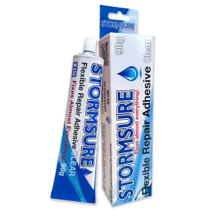 Stormsure Flexible Repair Adhesive 90g Clear - Versatile Clear Glue for Repairs and Projects