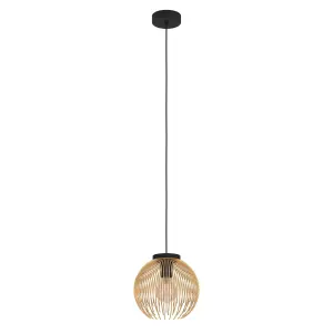 EGLO VENEZUELA Black and Gold Pendant Light