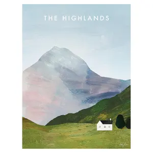 Henry Rivers The Highlands Canvas Print Multicoloured (50cm x 40cm)