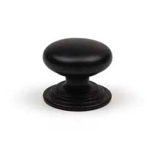 25mm Matt Black Cabinet Knob Kitchen Cupboard Door Drawer Pull Handle Wardrobe Furniture