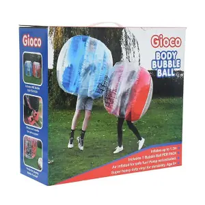 Gioco Body Bubble Inflatable Ball Red (One Size)