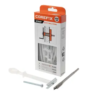 Corefix Strap Cavity Wall Fixing. 4pk with M5x60mm screws