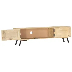 Berkfield TV Cabinet 140x30x40 cm Solid Mango Wood