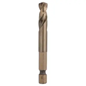 Bosch Professional Pilot Drill Bit - HSS-Co 65mm with 1/4" Hex Shank, 135 Degree Point Angle, and Split Point