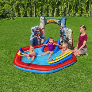 Bestway Multicolour Round Small Marvel - Spiderman Plastic Play centre With slide