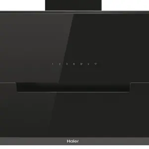 Haier Series 6 HADG9CS46BWIFI Tempered glass Chimney Cooker hood (W)90cm - Matt black