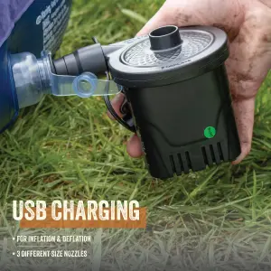 Milestone Camping Rechargeable USB Powered Air Pump