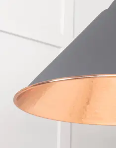 Hammered Copper Hockley Pendant in Bluff