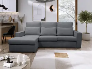 Soho High Back Left Hand  Facing Corner Sofa Grey