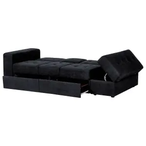 Beliani Modern Sofa Bed FALSTER Black