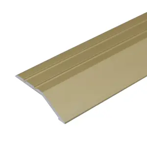 A11 900mm x 40mm 2mm Anodised Aluminium Door Threshold Ramp Profile - Gold, 0.9m