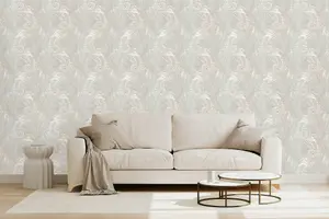 Galerie Enchanted Descartes Beige Wallpaper