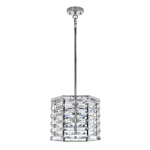 Elstead Shoal 1 Light Pendant, Polished Nickel, E27