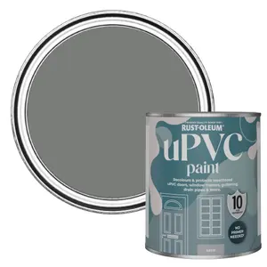 Rust-Oleum Torch Grey Satin UPVC Paint 750ml