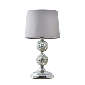 Korbin Metal Table Lamp Grey / LED Bulb