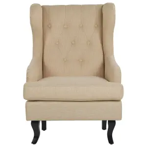 Wingback Chair ALTA Fabric Beige