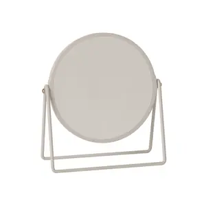 Lighting Collection Kayes White Double Sided Desktop Mirror