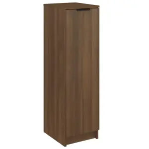 Berkfield Shoe Cabinet Brown Oak 30x35x100 cm Engineered Wood