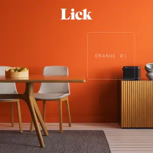 Lick Orange 01 Matt Emulsion paint, 2.5L