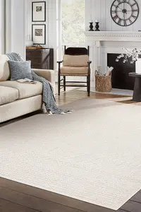 Carpet JERSEY 19236 cream - structural, loop BOHO  60x100 cm