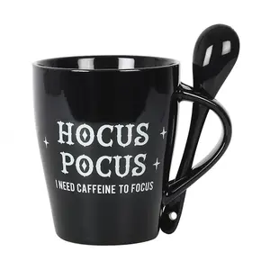 Something Different Hocus Pocus Ceramic Mug Set Black (One Size)