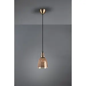 Luminosa Vita Modern Dome Pendant Ceiling Light Old brass - UK Stock